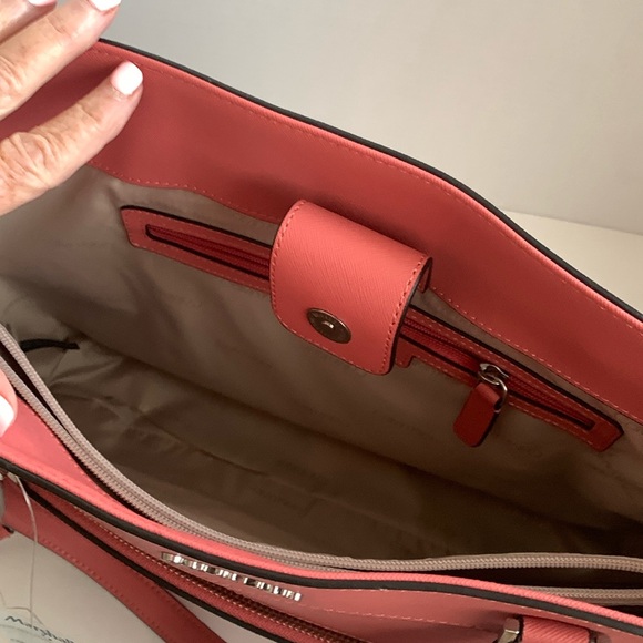 NWT CALVIN KLEIN LOUISE TOTE WATERMELON COLOR - Picture 7 of 7
